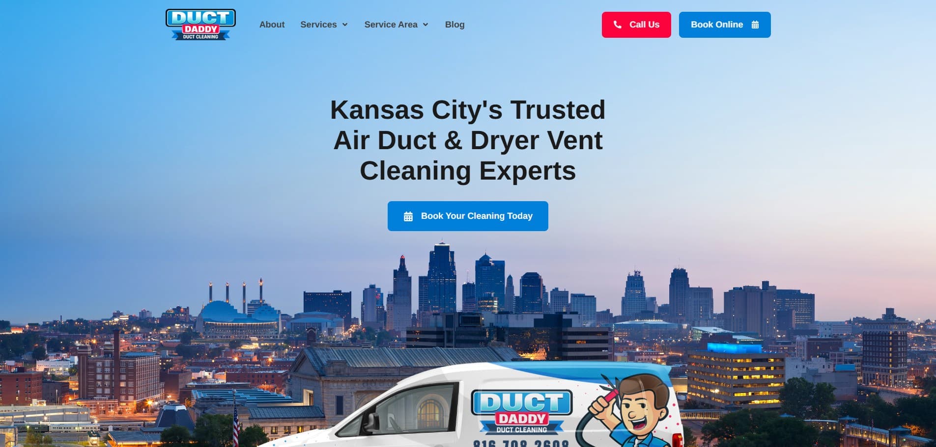Mobile detailing business website preview